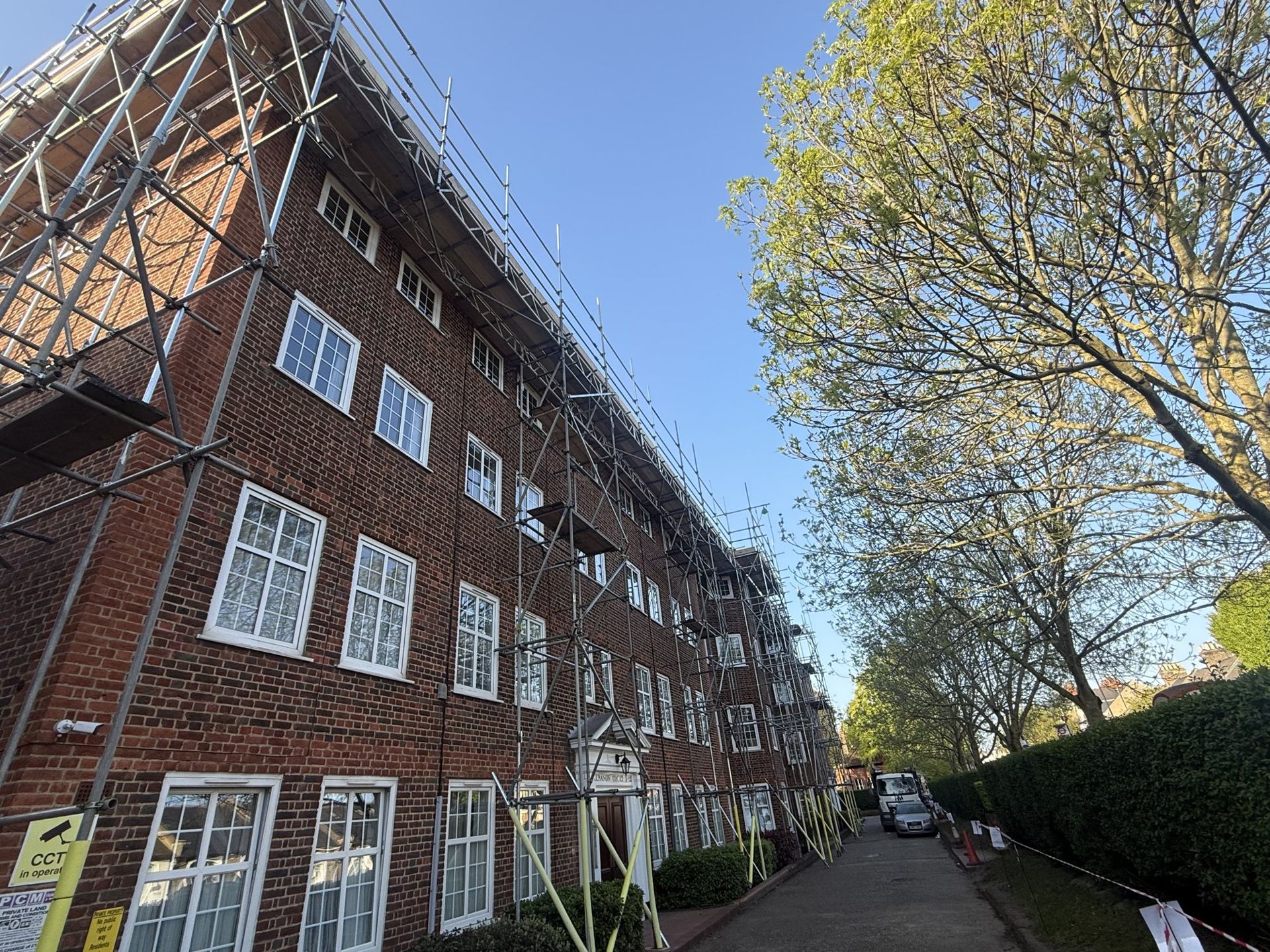HM Scaffolding on a multi-storey building